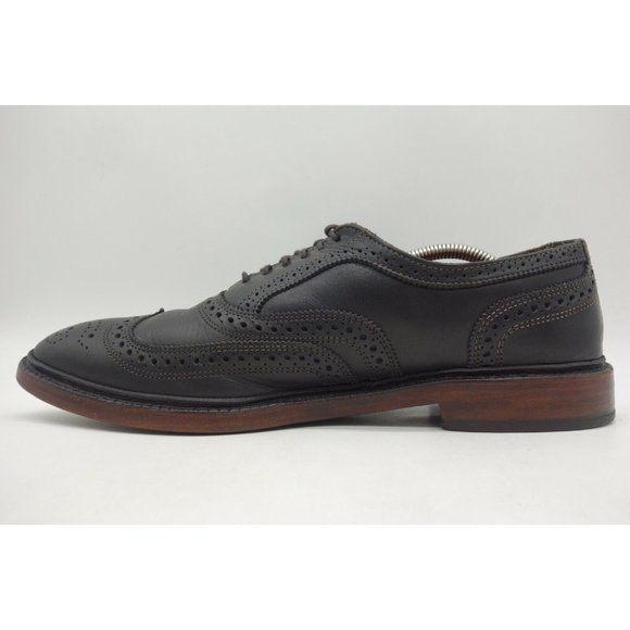 Allen Edmonds McTavish Black Wingtip Lace Up Oxfords Shoes Men\'s 11 D main image 4